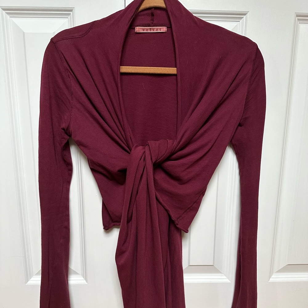 VELVET Burgundy Wrap